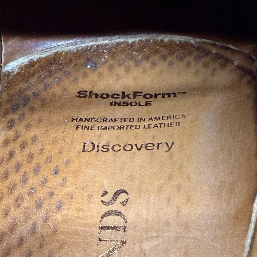 Allen Edmonds Discovery Derby 9.5 D‎ Brown Leather Extralight Soles Business
